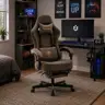 Adjustable Reclining Ergonomic Faux Leather Swiveling PC & Racing Game Chair - Image 2